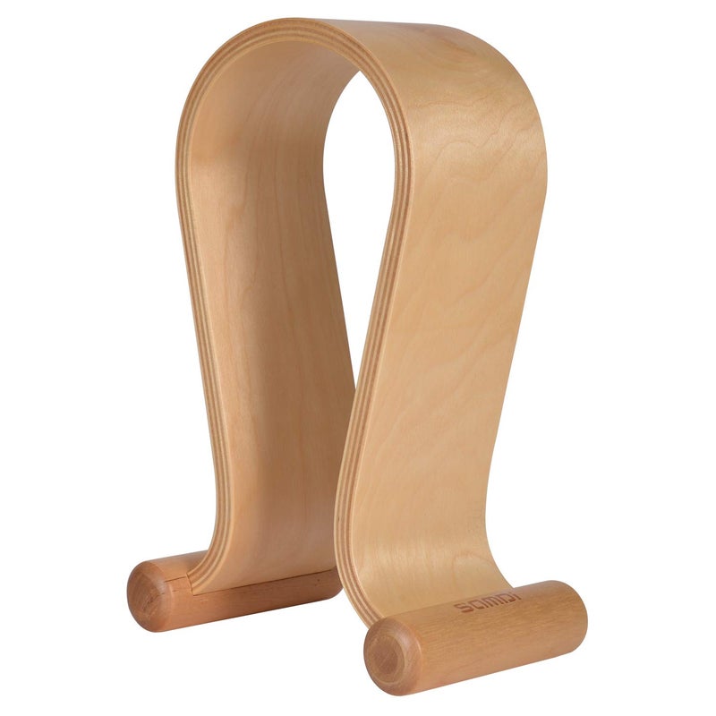 SAMDI Wood Headphone Stand Headset Stand Headphone Holder Universal Gaming Headset Holder - Oak Wood - Image 1